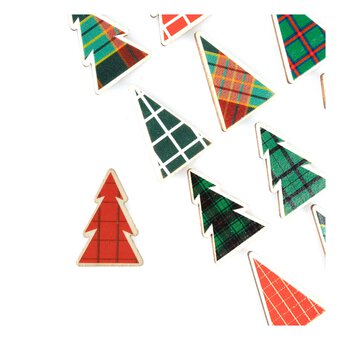 Wooden Christmas Tree Scandi Stickers 16 Pack image number 3