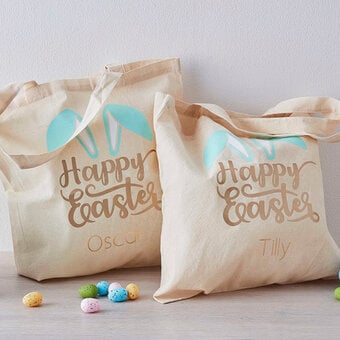Cricut: How to Make Personalised Easter Egg Hunt Bags
