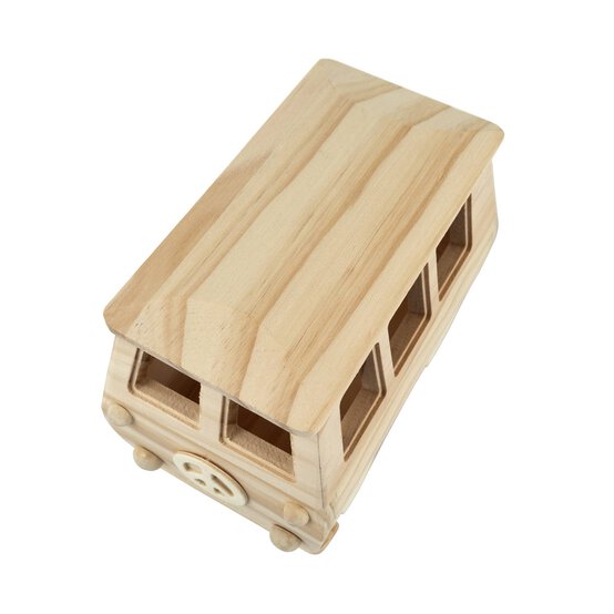 Wooden Campervan 17cm image number 4