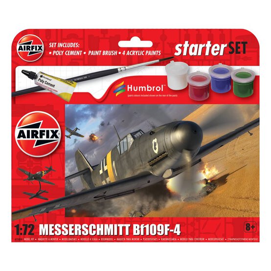 Airfix Messerschmitt Bf109F-4 Starter Set 1:72 image number 1