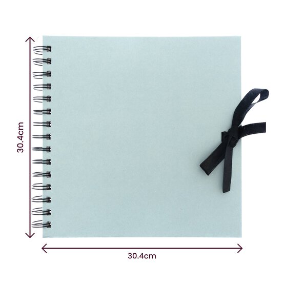 Spiral Bound Pastel Blue Scrapbook 12 x 12 Inches image number 5