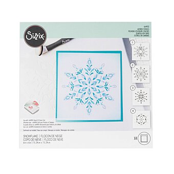 Sizzix Snowflake Layered Stencil Set 4 Pack image number 3