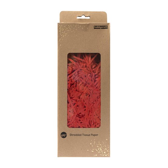 Red Shredded Tissue Paper 50g image number 3