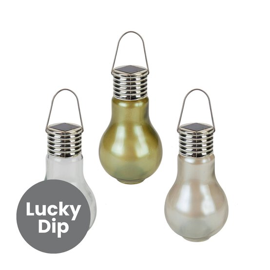 Assorted Hanging Glass Solar Bulb  image number 1