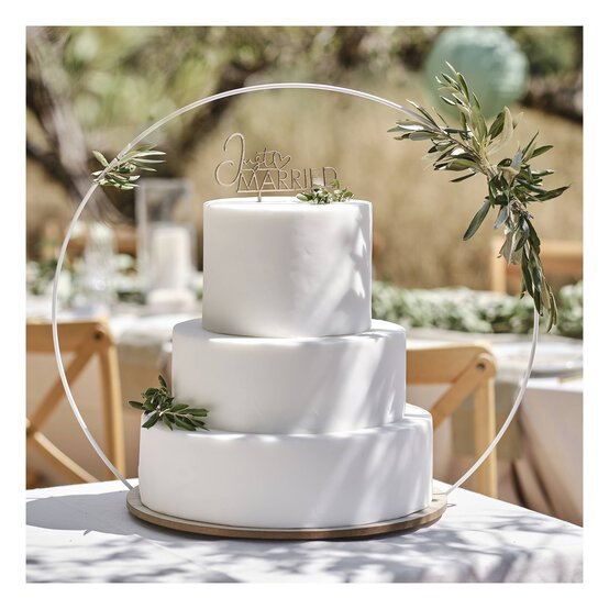 Ginger Ray Wooden Hoop Cake Stand image number 2
