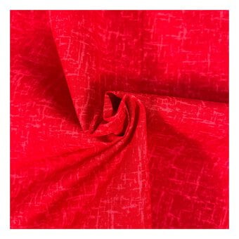 Red Cotton Textured Blender Fabric by the Metre
