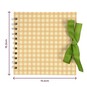 Spiral Bound Gingham Scrapbook 6 x 6 Inches image number 3