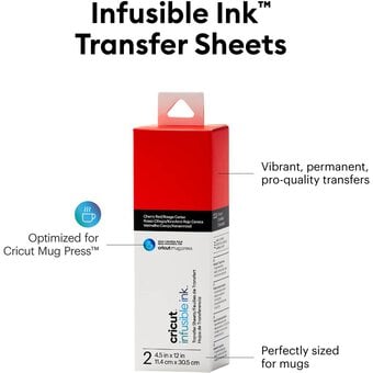 Cricut Infusible Ink Cherry Mug Press Transfer Sheets 2 Pack image number 3