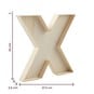 Wooden Fillable Letter X 22cm image number 4