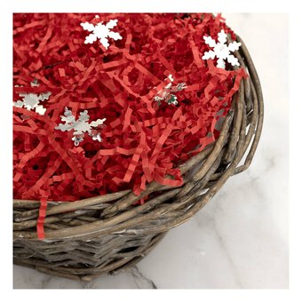 Red Christmas Paper Raffia 30g