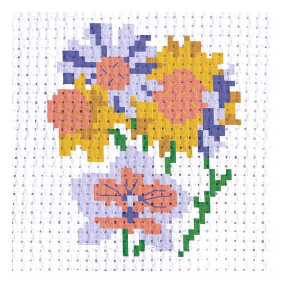 Mini Spring Bouquet Cross Stitch Kit image number 1