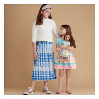 Simplicity Children’s and Dolls' Skirts Sewing Pattern S8961 (7-14)