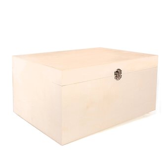 Wooden Storage Box 35cm x 25cm x 17cm