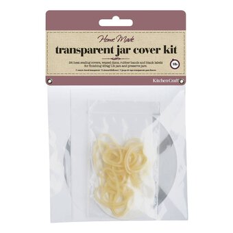 KitchenCraft Home Made Transparent Jar Cover Kit 24 Pack image number 2
