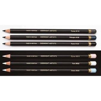 Derwent Artists Black and White Pencils 6 Pack image number 3