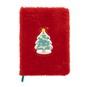 Red Fluffy Christmas Tree Notebook A5  image number 4