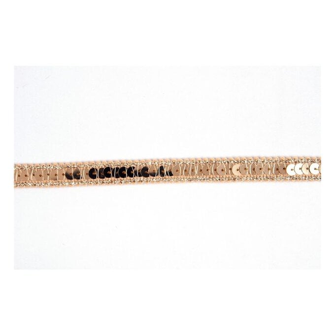 Gold Metallic-Edged Sequin Trim by the Metre image number 1