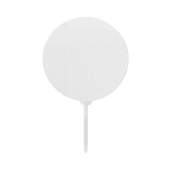 Clear Round Acrylic Cake Toppers 5cm x 9cm 5 Pack image number 3