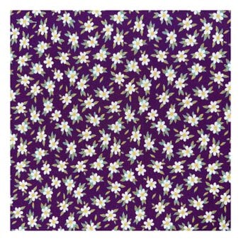 Nocturne Flora Shadow Bloom Cotton Fabric by the Metre