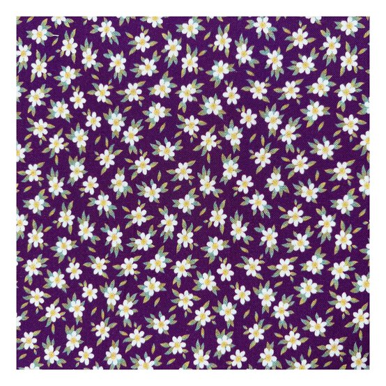 Nocturne Flora Shadow Bloom Cotton Fabric by the Metre image number 2