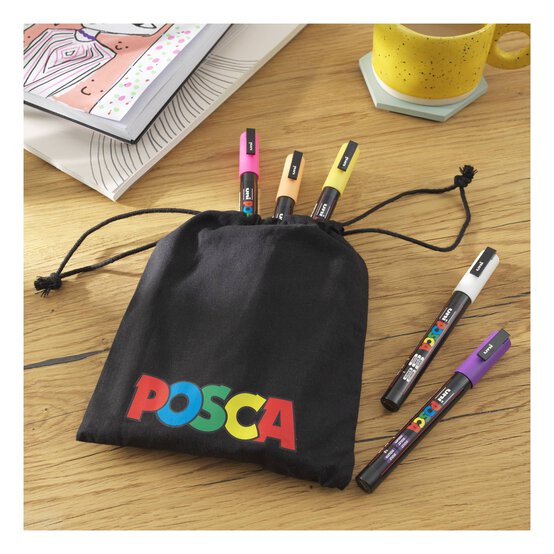 Uni-ball Posca Standard PC-3M Marker Pens and Pouch 12 Pack image number 4