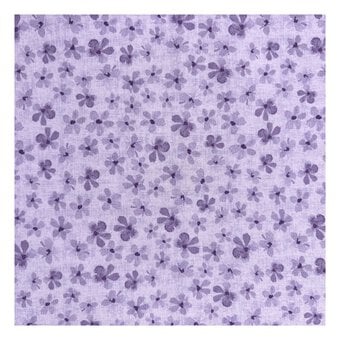 Bluebell Hollow Lilac Blender Cotton Fabric by the Metre