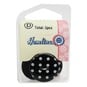 Hemline Black Novelty Spotty Button 3 Pack image number 2