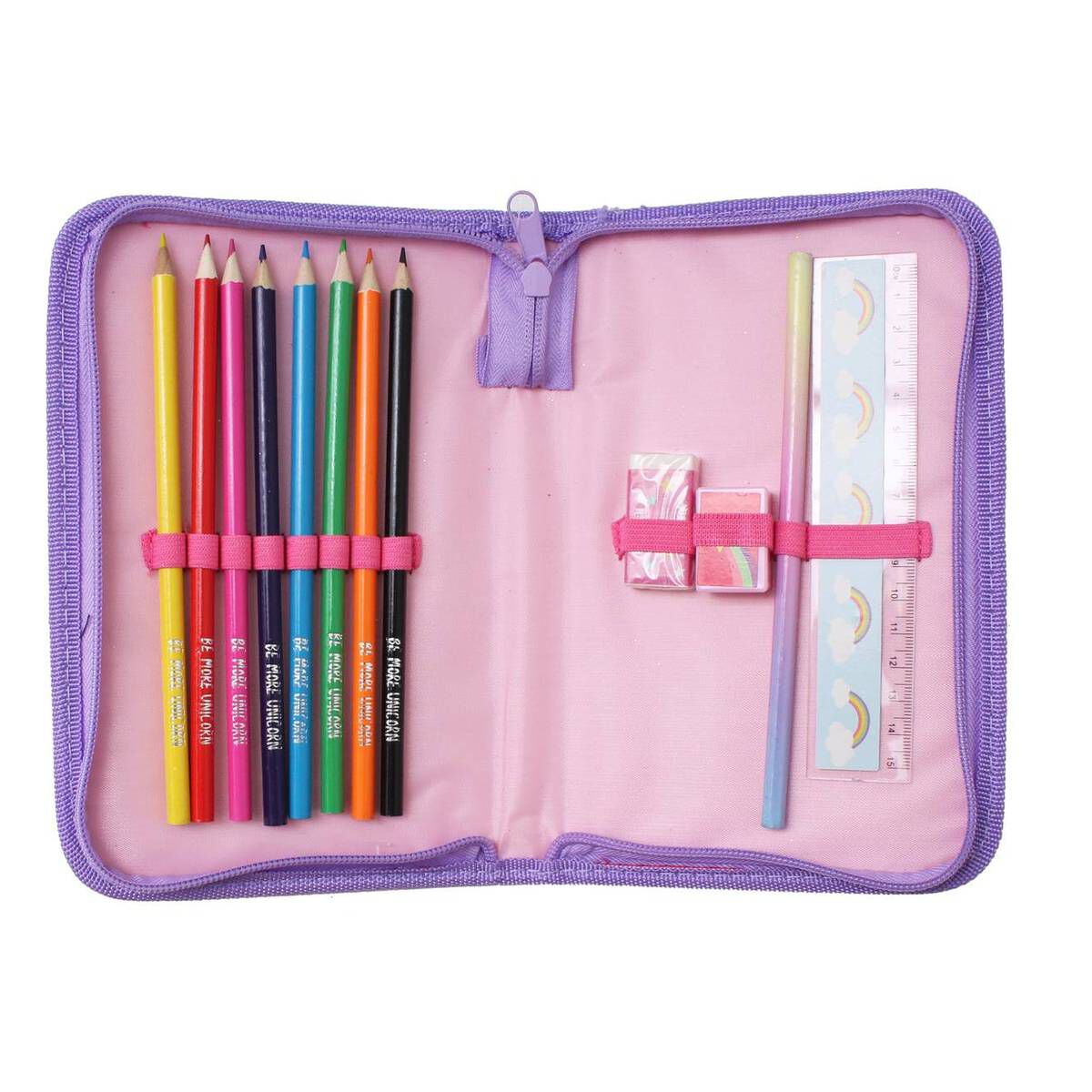 Rainbow Pencil Case Colouring Set Hobbycraft