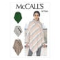McCall’s Poncho Sewing Pattern M7846 (L-XL) image number 1