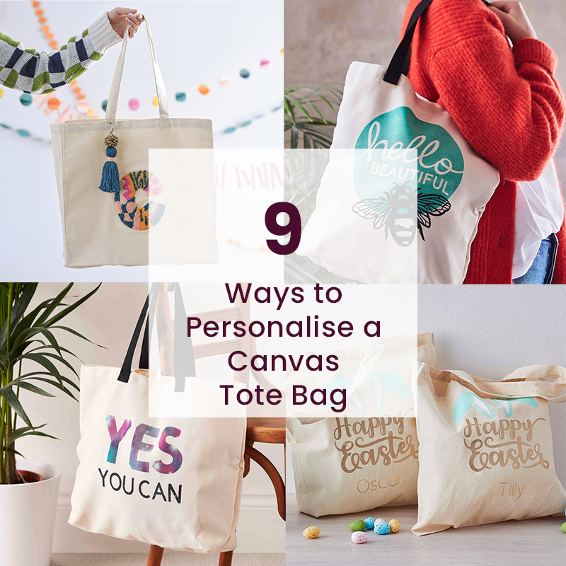 9 Ways to Personalise a Canvas Tote Bag Hobbycraft