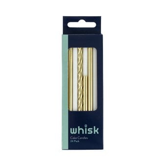 Whisk Gold Metallic Candles 24 Pack image number 5