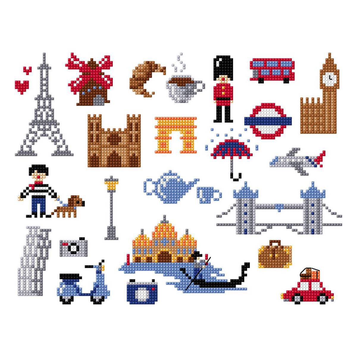 FREE PATTERN DMC Europe Cross Stitch 0141 Hobbycraft