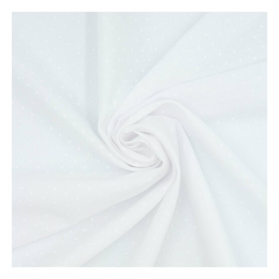 White Spot Print Polycotton Fabric by the Metre image number 1
