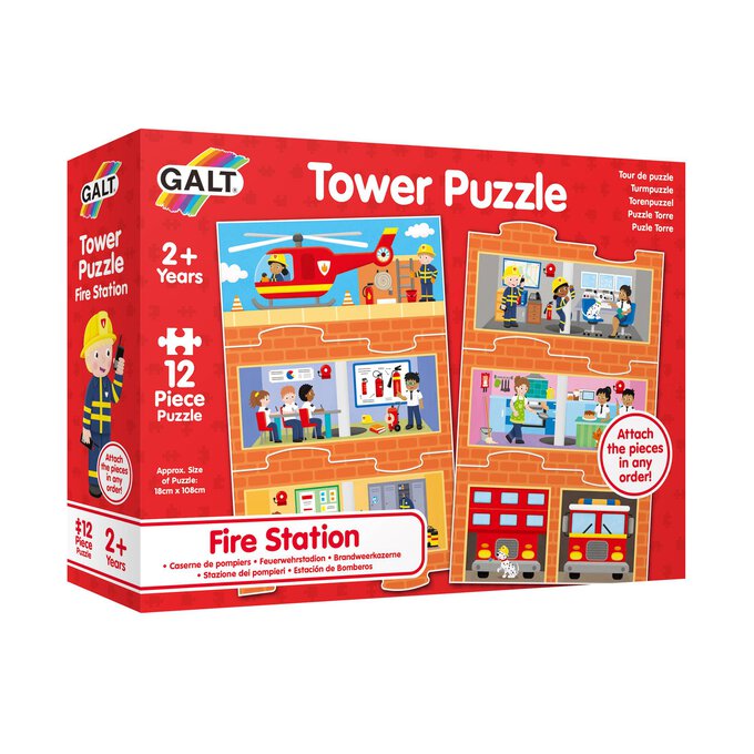 Galt Fire Station Tower Puzzle 12 Pieces image number 1