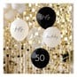Ginger Ray Black and Champagne Gold 50th Birthday Party Balloons 5 Pack image number 2