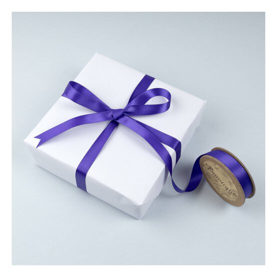 Purple Double-Faced Satin Ribbon 12mm x 5m image number 3
