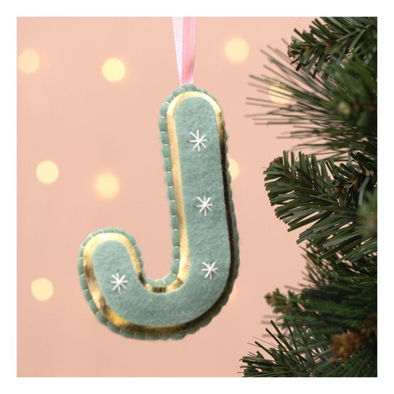 Hanging Felt Letter J Decoration image number 1