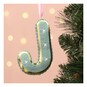 Hanging Felt Letter J Decoration image number 1