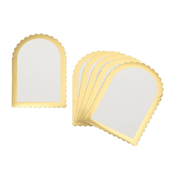 Gold Foil Arched Cards 5 x 7 Inches 6 Pack image number 1