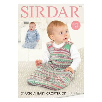 Sirdar Snuggly Baby Crofter DK Sleeping Bags Digital Pattern 4755
