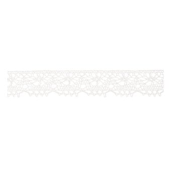 White 20mm Cotton Lace Trim by the Metre