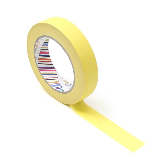 Yellow Solid Masking Tape 24mm x 50m