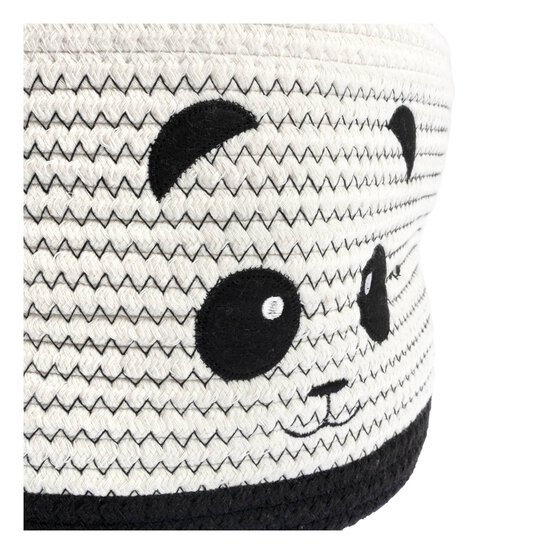 Panda Cotton Rope Basket 30cm x 18cm image number 3