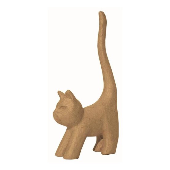 Decopatch Mache Long Tailed Cat 32cm image number 1
