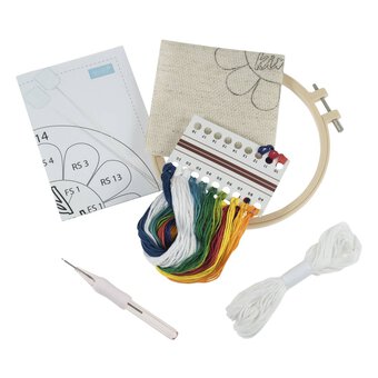 Trimits Be Kind Embroidery Punch Needle Hoop Kit image number 2
