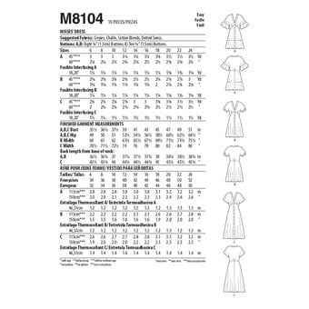 McCall’s Dawn Dress Sewing Pattern M8104 (6-14) image number 2