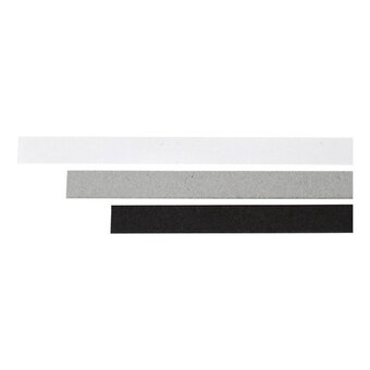Black and White Quilling Paper Strips 100 Pack image number 2