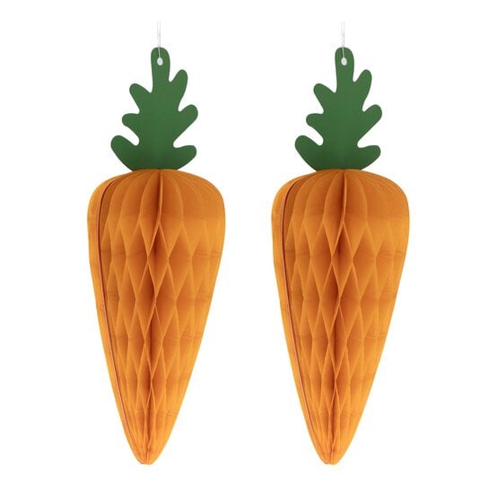Honeycomb Carrot Decorations 2 Pack image number 3