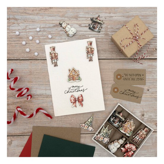 Christmas Wooden Toppers 24 Pack image number 3