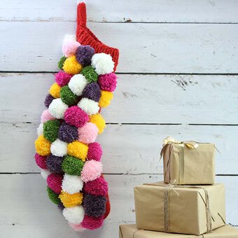 How to Make a Pom Pom Stocking